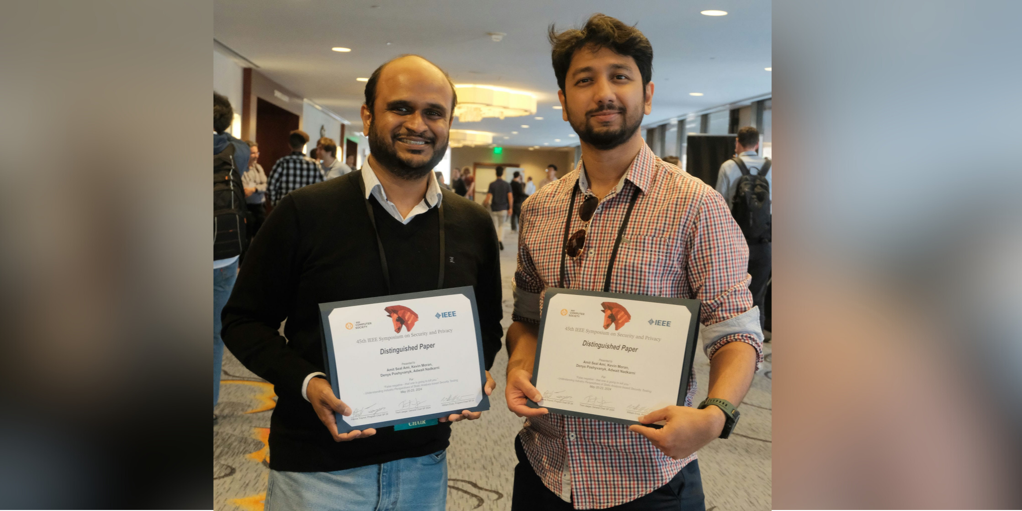 Amit Seal Ami and Team won Distinguished Paper Award at IEEE S&P 2024!